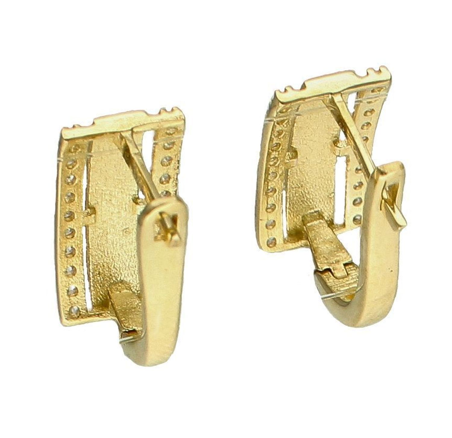 Złote kolczyki damskie 375 klasyczne angielskie z cyrkoniami KL 8819 375 (2).jpg